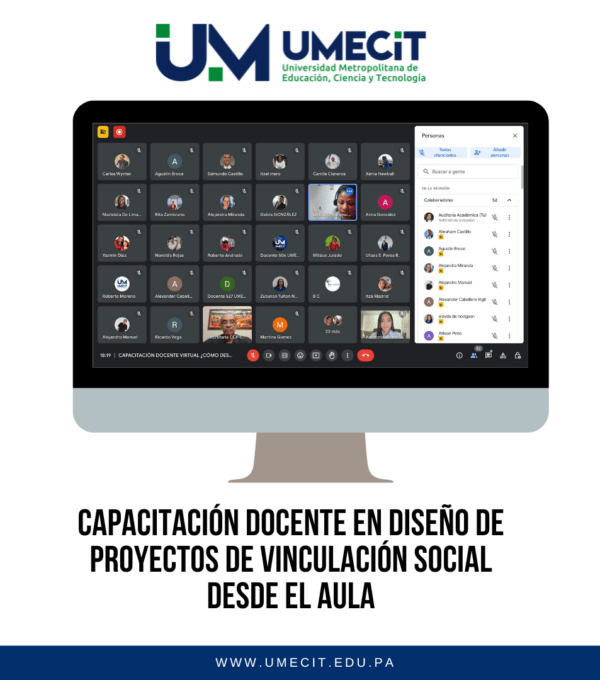 Capacitación Docente en Diseño de Proyectos de Vinculación Social desde el Aula