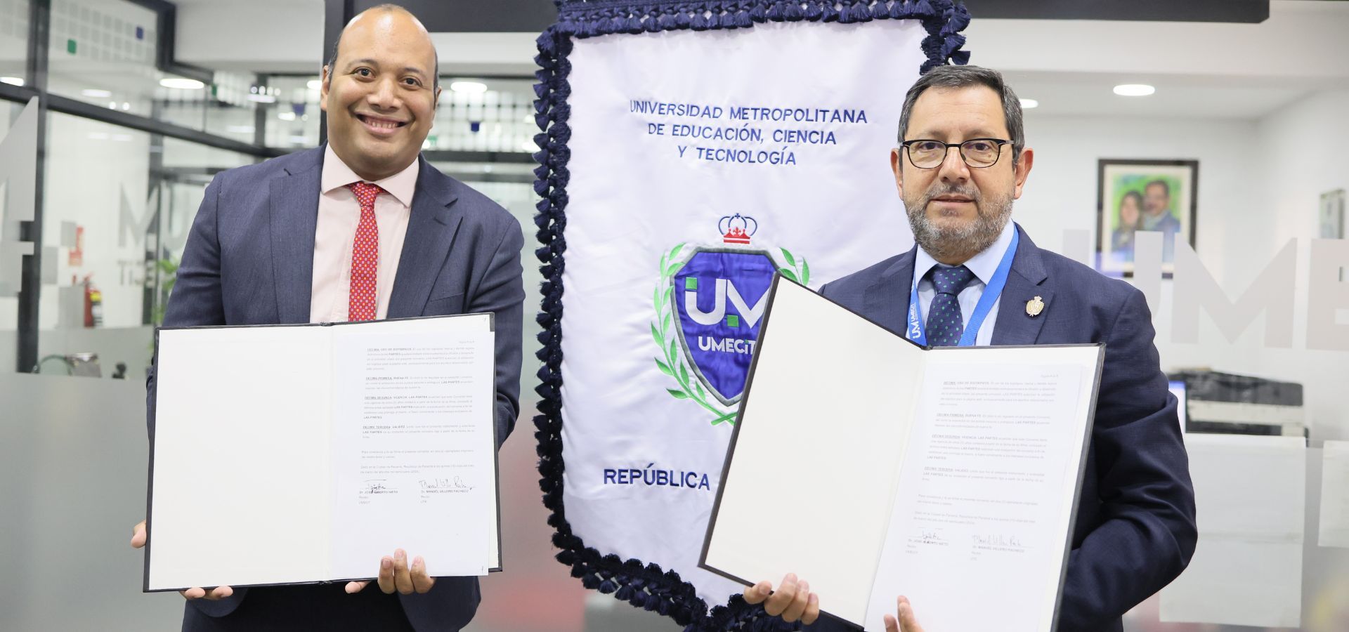 Firma del convenio marco de cooperación entre UMECIT y UTE: fortaleciendo la educación en América Latina