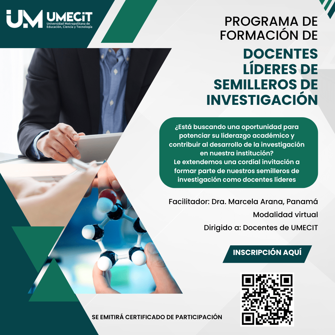 Únete a nuestro Programa de Formación para Docentes Líderes de Semilleros de Investigación en UMECIT