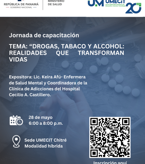 UMECIT y MINSA desarrollan Jornada de Capacitación sobre Drogas, Tabaco y Alcohol