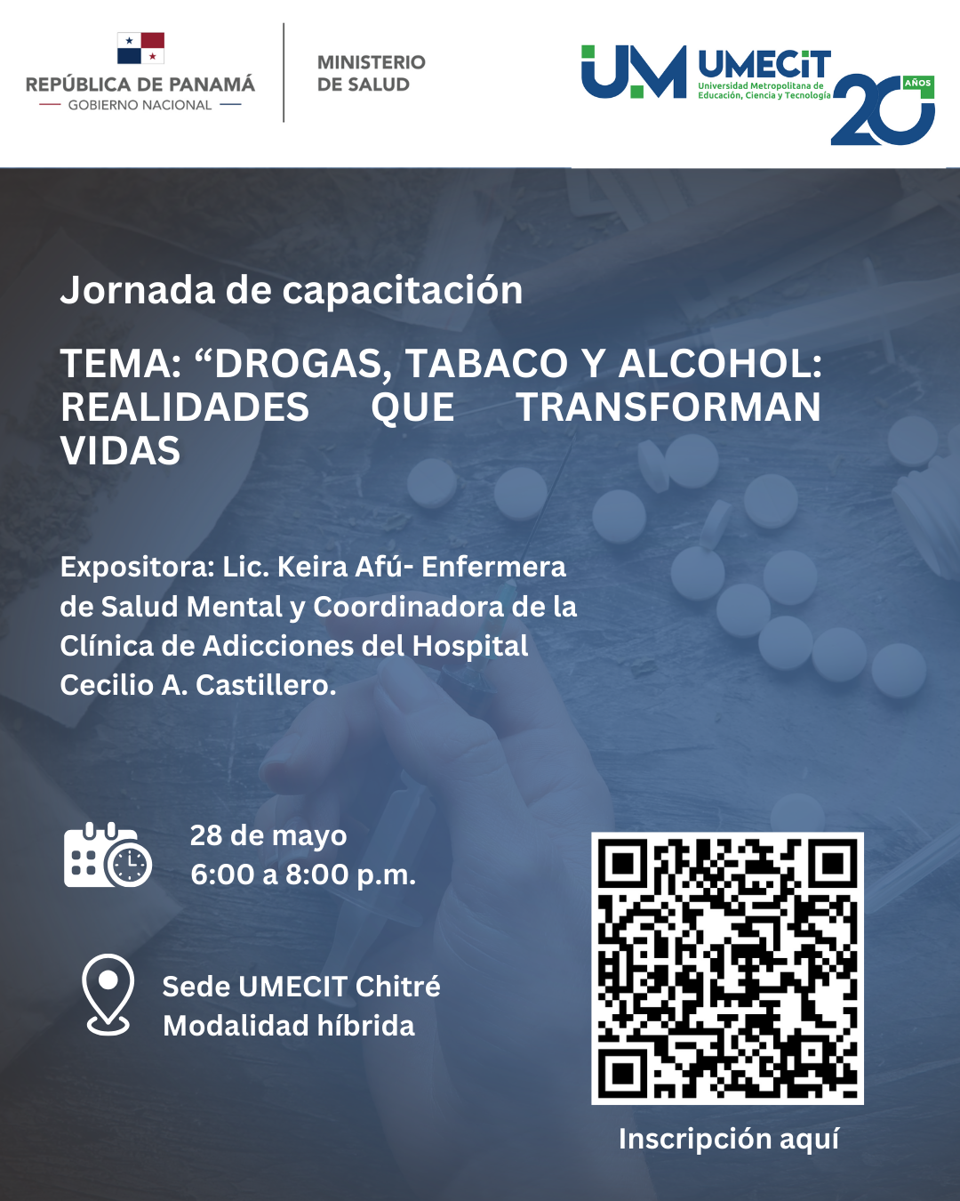 UMECIT y MINSA desarrollan Jornada de Capacitación sobre Drogas, Tabaco y Alcohol