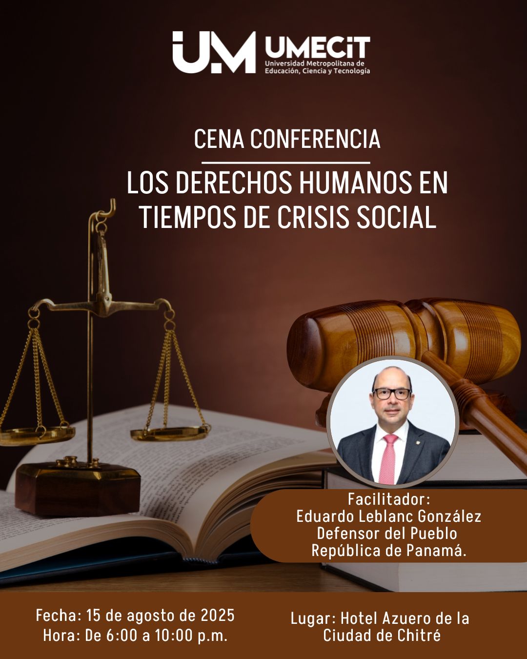 UMECIT Chitré conmemora el Día del Abogado con jornada de actualización sobre derechos humanos