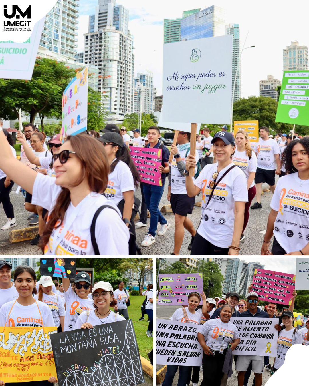 Estudiantes de Psicología participaron en la Caminata por el Día Mundial de la Prevención del Suicidio