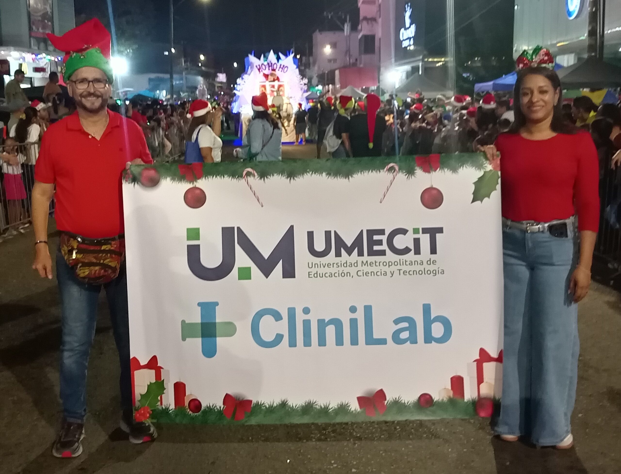 UMECIT participó activamente en el Desfile de Navidad del distrito de La Chorrera