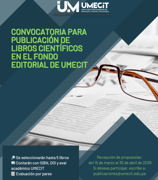 Convocatoria para publicación de libros científicos en su Fondo Editorial