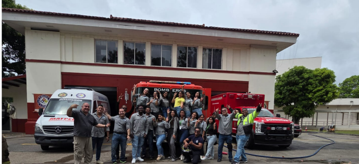 Jornada de instrucción técnica en el Benemérito Cuerpo de Bomberos de Panamá
