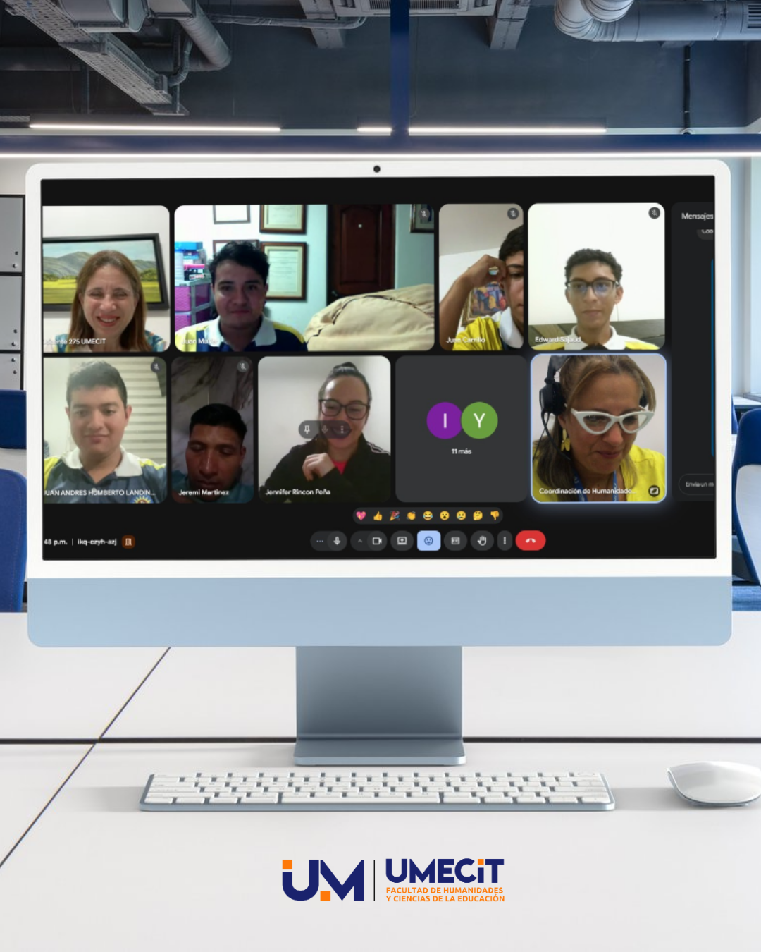 Clase espejo entre UMECIT y USTA fortaleció la integración académica internacional en Fisiología del Ejercicio