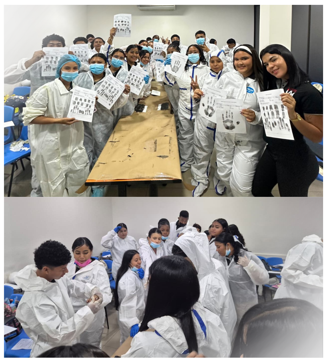 Taller fortalece competencias en toma y análisis de huellas dactilares y palmares