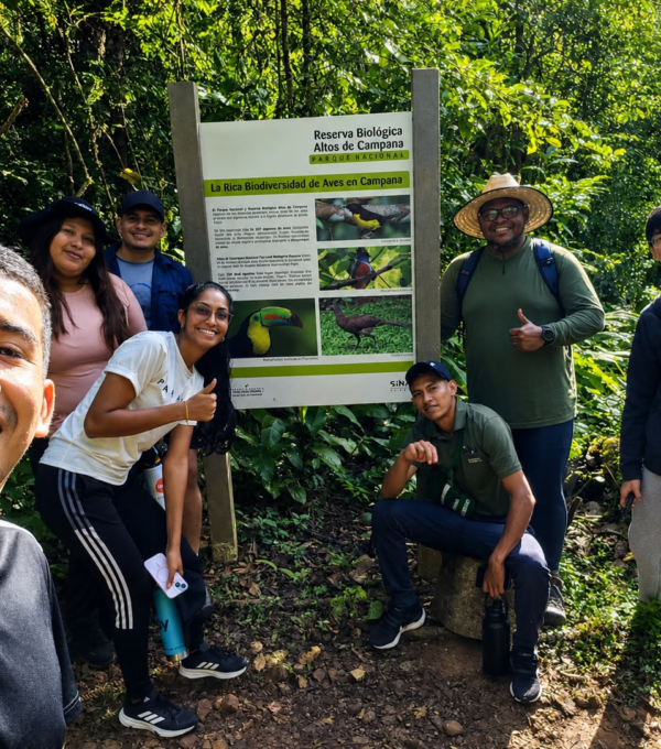 Estudiantes de Gestión Ambiental fortalecen su aprendizaje en gira académica a la Reserva Forestal Altos de Campana