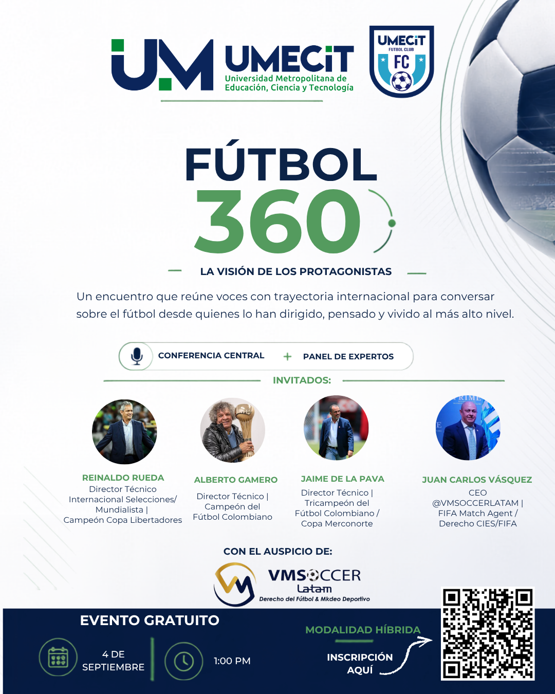 FÚTBOL 360: la visión de los protagonistas llega a UMECIT