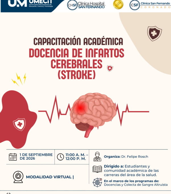 Fortalecemos la formación en salud con capacitación sobre infarto cerebral (STROKE)