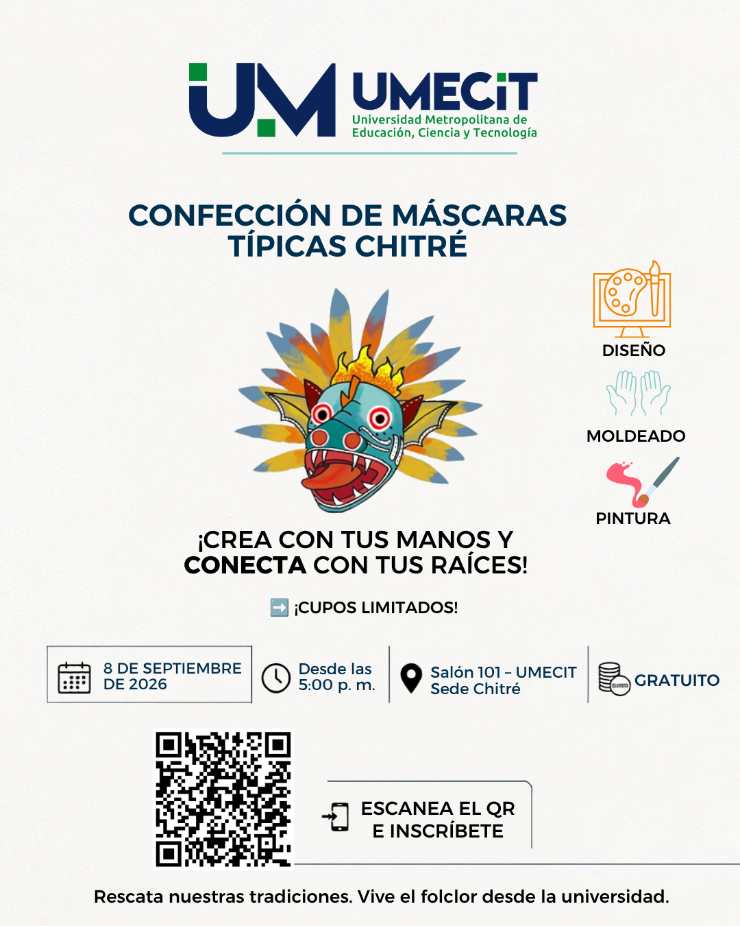 Curso de Confección de Máscaras Típicas en Chitré