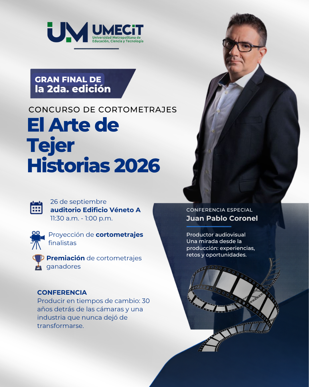 UMECIT celebra la gran final de la 2.ª edición del Concurso de Cortometrajes “El Arte de Tejer Historias 2026”