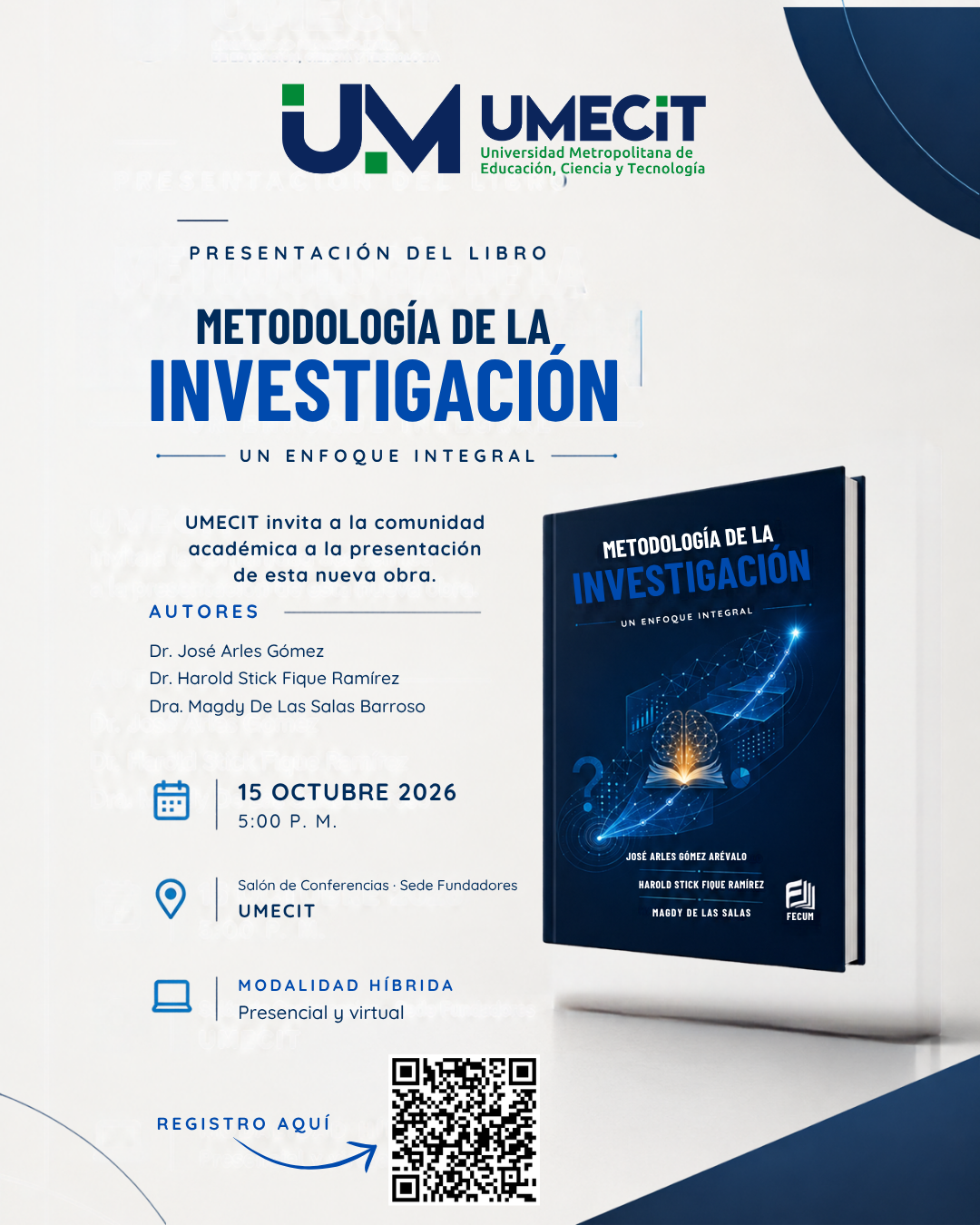 UMECIT presenta el libro “Metodología de la investigación: un enfoque integral”