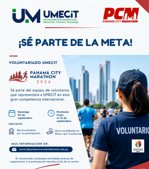 UMECIT abre convocatoria de voluntarios para la Panamá City Marathon 2026