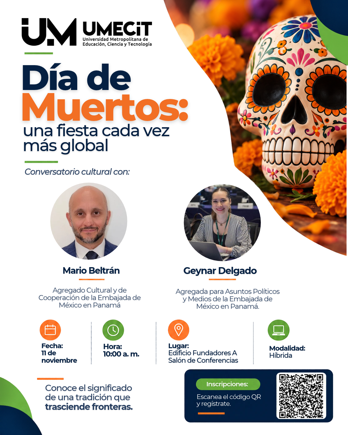 Día de Muertos: una tradición mexicana que trasciende fronteras y llega a UMECIT